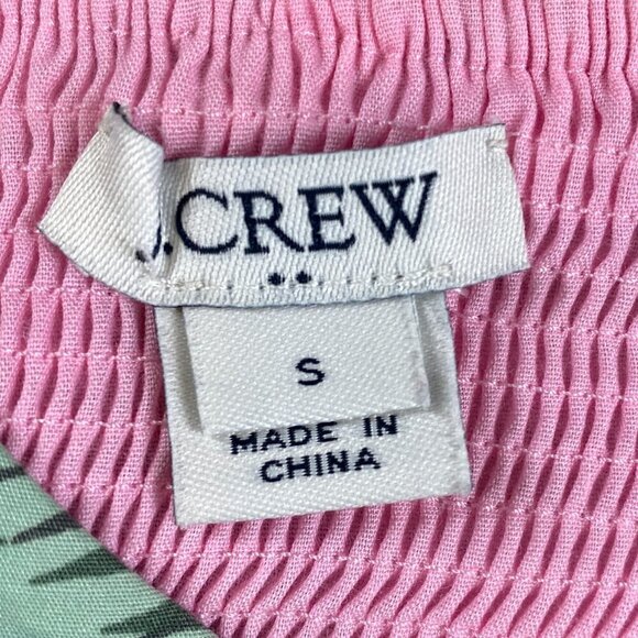 J.Crew Tropical Floral Print Poplin Pink/Lavender Floral Sun Dress S #333F - Picture 6 of 8